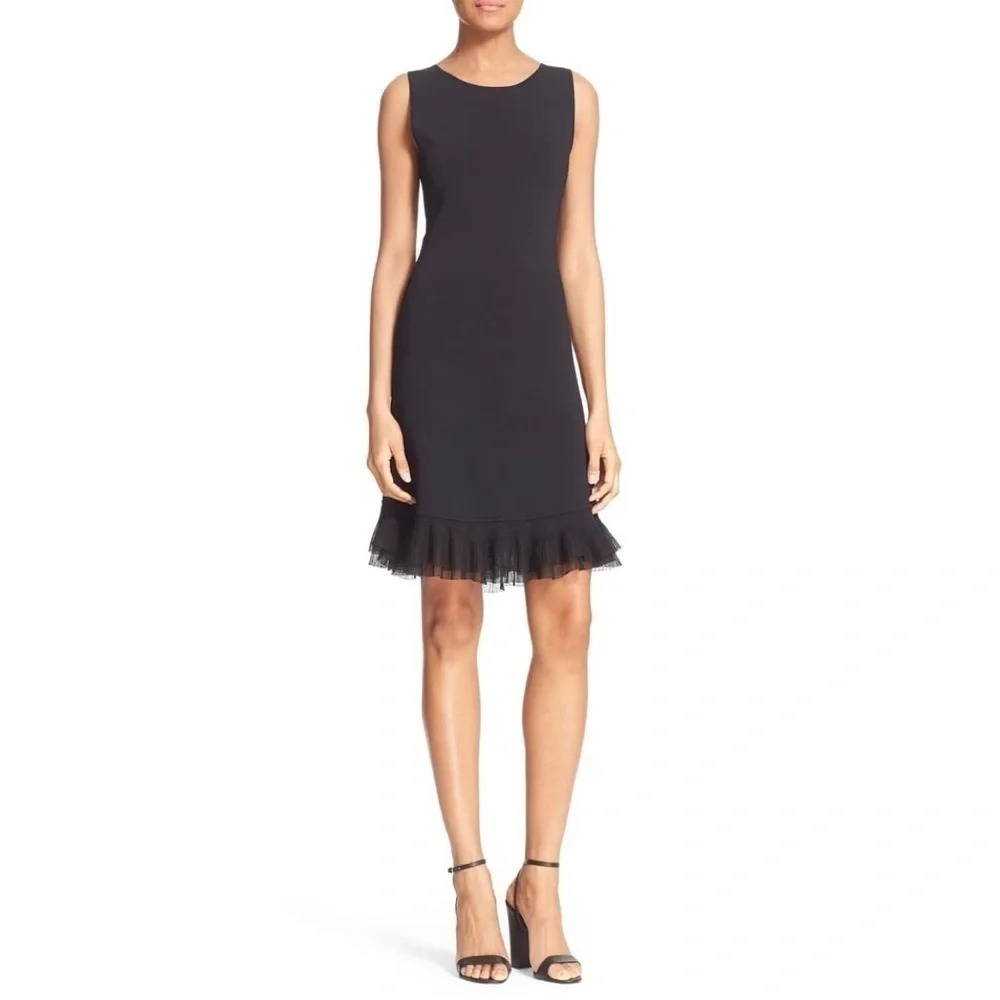Theory Torylevina Black Jersey Knit Dress M NWT